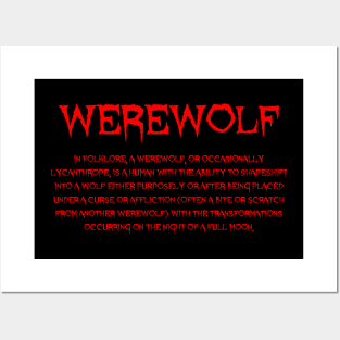 Werewolf Posters and Art